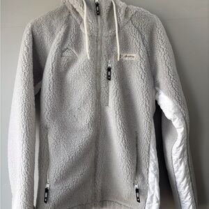 KITH x Columbia Light Gray Sherpa Jacket size XS